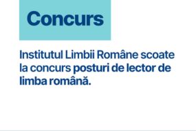 ILR organizează concurs pentru ocuparea a 30 de posturi vacante de lector de limba română